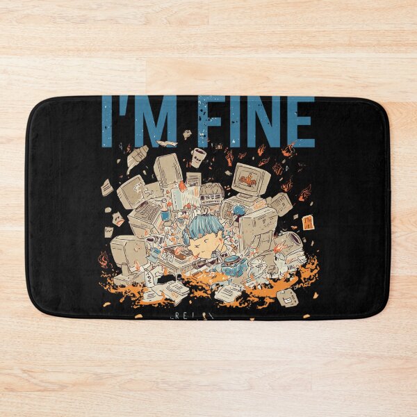 Item preview, Burnout Humor I'M FINE Chaos designed and sold by ChicTrendz.