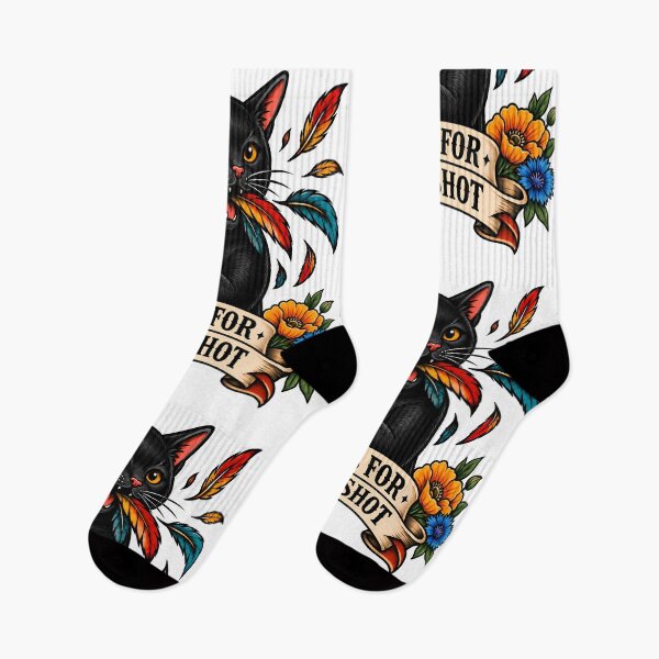 Artikelvorschau, Pfoten für den Schuss Schwarze Katze Kamera Tattoo entworfen und verkauft von Old's Cool Cat Studio.