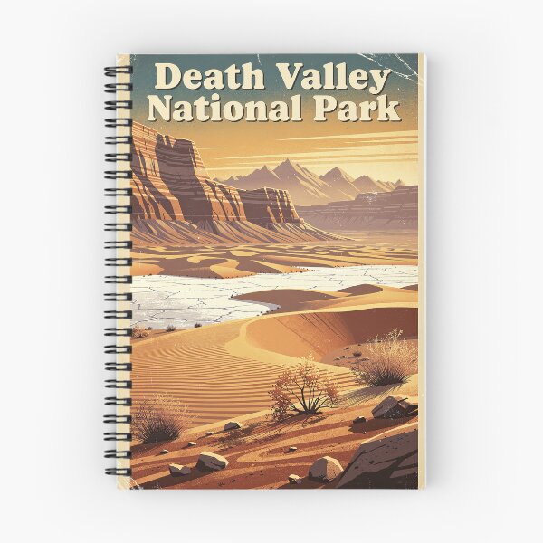 Item preview, Death Valley National Park Vintage Travel Art designed and sold by Teelogic.