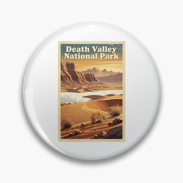 Item preview, Death Valley National Park Vintage Travel Art designed and sold by Teelogic.