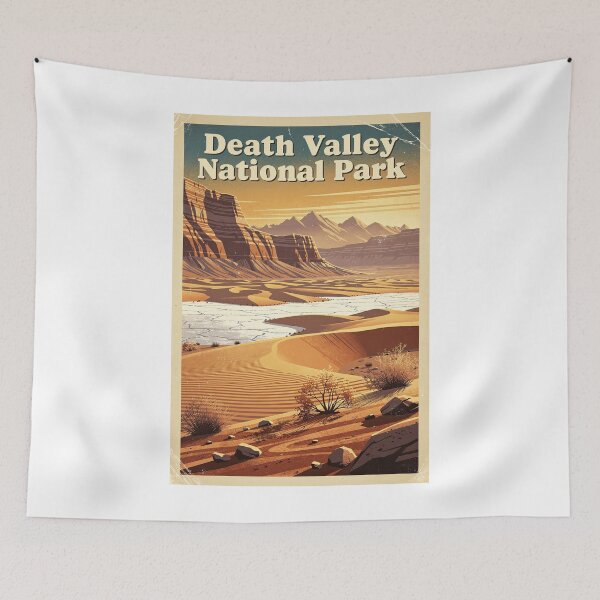 Item preview, Death Valley National Park Vintage Travel Art designed and sold by Teelogic.