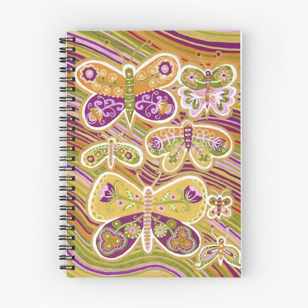 Item preview, Colorful Folk Art Butterfly Garden designed and sold by Fani*.