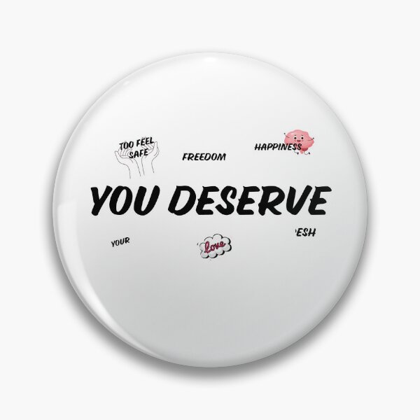 Item preview, You Deserve Happiness Love Freedom Positive Affirmation designed and sold by KMKDesignStudio.
