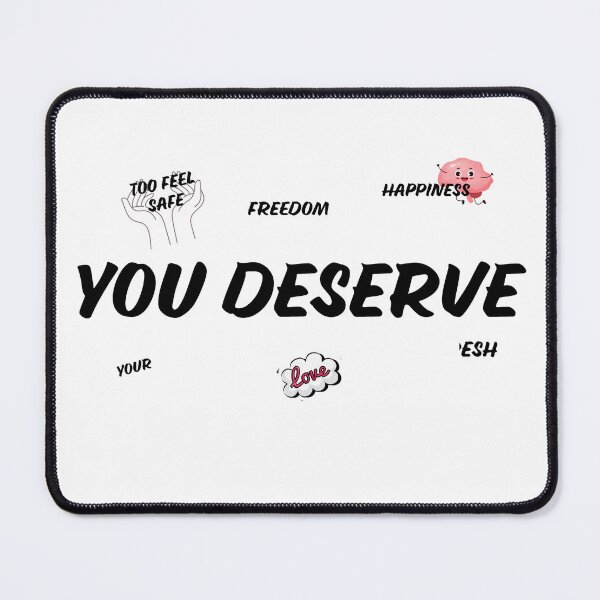 Item preview, You Deserve Happiness Love Freedom Positive Affirmation designed and sold by KMKDesignStudio.