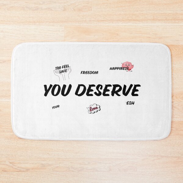 Item preview, You Deserve Happiness Love Freedom Positive Affirmation designed and sold by KMKDesignStudio.