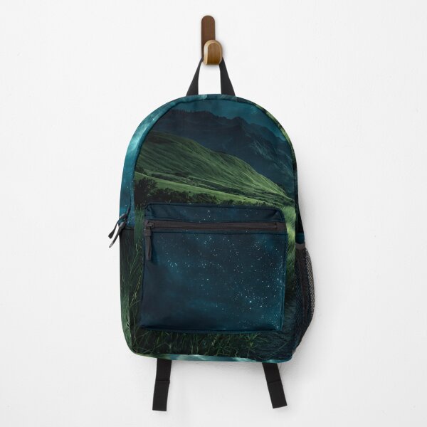 Item preview, Midnight Mountain Meadow – Starry Sky Dreamscape & Moody Nature Landscape designed and sold by IRON SIREN.