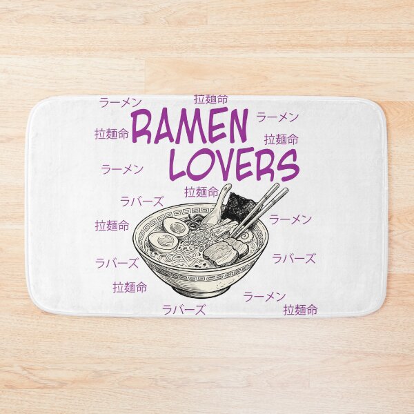 Item preview, Ramen Lovers Japanese Food Typography Art designed and sold by KMKDesignStudio.