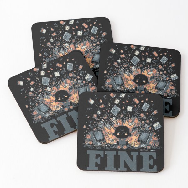 Item preview, Work Stress Humor I'M FINE designed and sold by ChicTrendz.