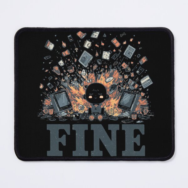 Item preview, Work Stress Humor I'M FINE designed and sold by ChicTrendz.