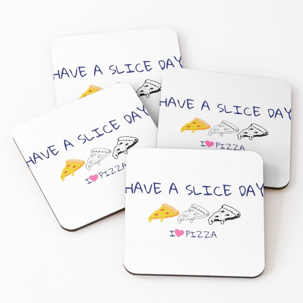 Item preview, Have a Slice Day Minimalist Pizza Trio Typography designed and sold by KMKDesignStudio.