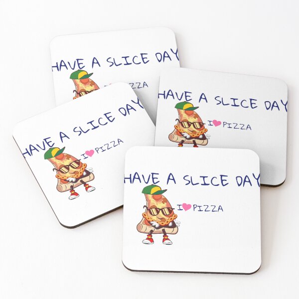 Item preview, Have a Slice Day Cool Cartoon Pizza Typography designed and sold by KMKDesignStudio.
