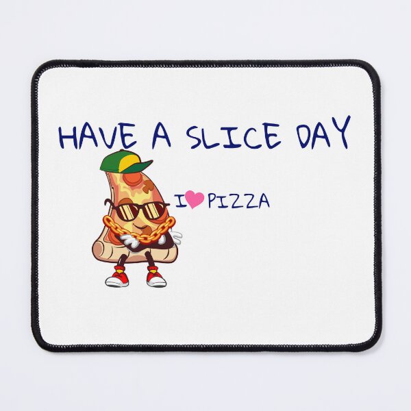 Item preview, Have a Slice Day Cool Cartoon Pizza Typography designed and sold by KMKDesignStudio.