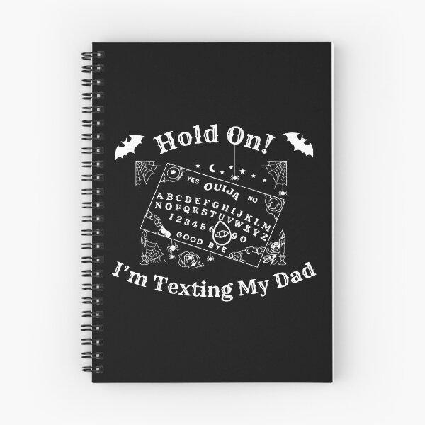 Item preview, Hold On I’m Texting My Dad. Black. halloween, dark humor, sarcasm, occult humor. designed and sold by NPC-wear.