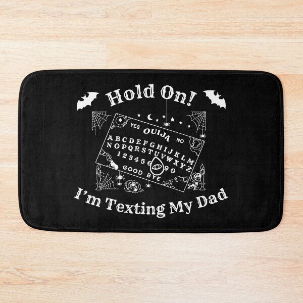 Item preview, Hold On I’m Texting My Dad. Black. halloween, dark humor, sarcasm, occult humor. designed and sold by NPC-wear.