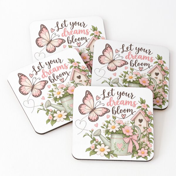 Item preview, Let Your Dreams Bloom Butterfly Cottage Garden | Cute Girly Cottagecore designed and sold by StickyDelights.