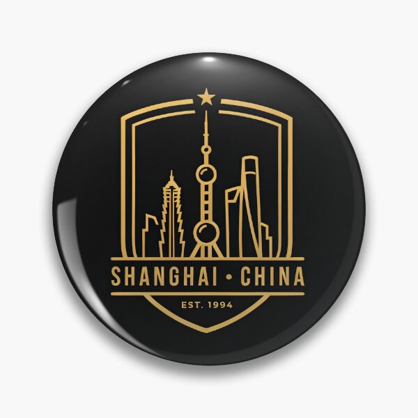 Item preview, Shanghai Skyline Crest — Shield Badge Logo designed and sold by Shutter-Dragon.