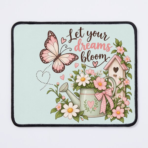 Item preview, Let Your Dreams Bloom Butterfly Cottage Garden | Cute Girly Cottagecore designed and sold by StickyDelights.