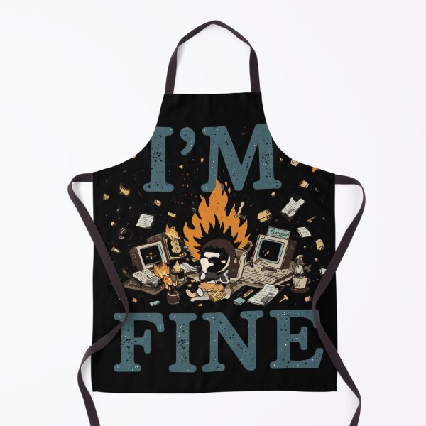 Item preview, Overwhelmed Humor I'M FINE designed and sold by ChicTrendz.