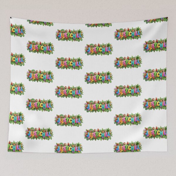Item preview, Just Chill 3D Glossy Jungle Animals Banner designed and sold by KMKDesignStudio.