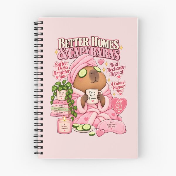 Item preview, Cozy Capybara Self Care Club – Cute Pink Spa Capybara designed and sold by AnyMar2023.