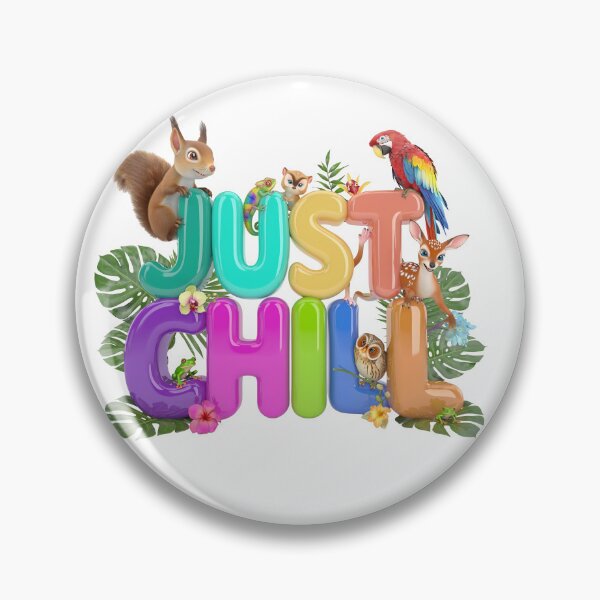 Item preview, Just Chill 3D Pastel Jungle Animals Illustration designed and sold by KMKDesignStudio.