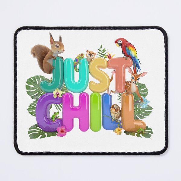 Item preview, Just Chill 3D Pastel Jungle Animals Illustration designed and sold by KMKDesignStudio.