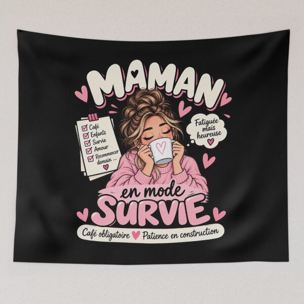 Item preview, Mom in survival mode - Coffee required designed and sold by LaFabriqueVibes.