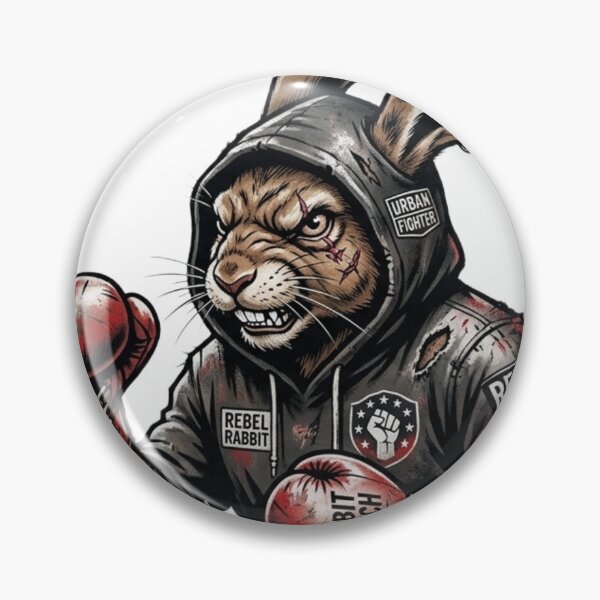 Item preview, Urban Streetwear Graffiti Boxing Rabbit Tough Jackrabbit designed and sold by Martial-Art-23.