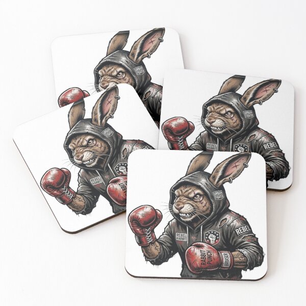 Item preview, Urban Streetwear Graffiti Boxing Rabbit Tough Jackrabbit designed and sold by Martial-Art-23.
