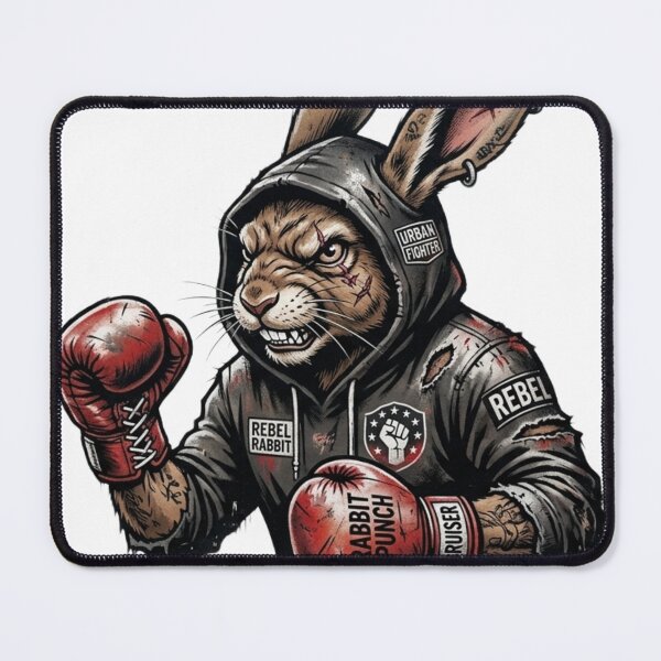 Item preview, Urban Streetwear Graffiti Boxing Rabbit Tough Jackrabbit designed and sold by Martial-Art-23.