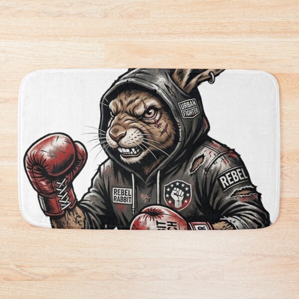 Item preview, Urban Streetwear Graffiti Boxing Rabbit Tough Jackrabbit designed and sold by Martial-Art-23.