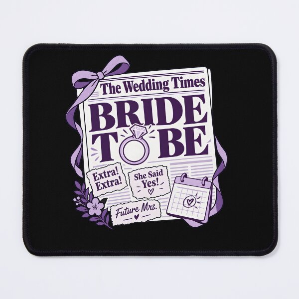 Item preview, Wedding Announcement Future Bride to Be Newspaper-Themed designed and sold by clothesy7.