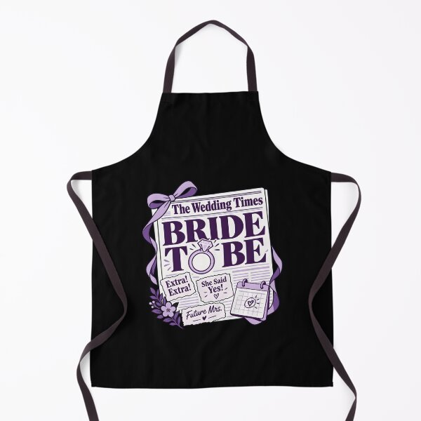 Item preview, Wedding Announcement Future Bride to Be Newspaper-Themed designed and sold by clothesy7.