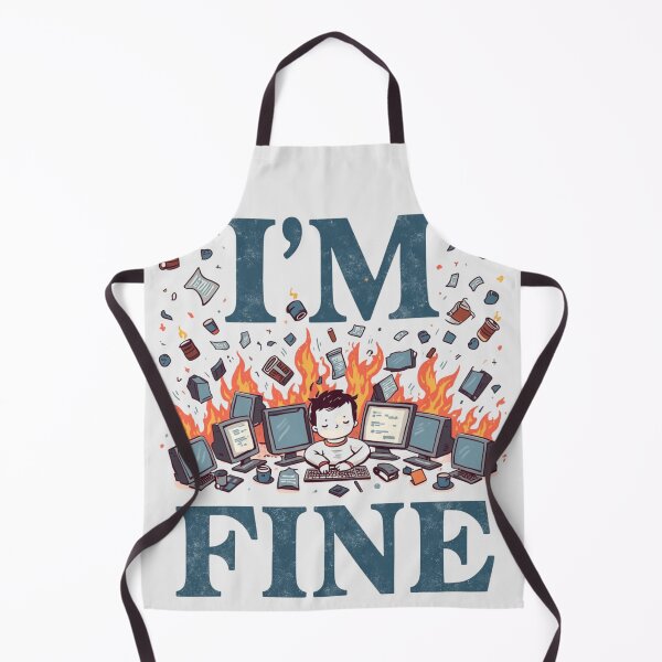 Item preview, Office Chaos Humor I'M FINE designed and sold by ChicTrendz.