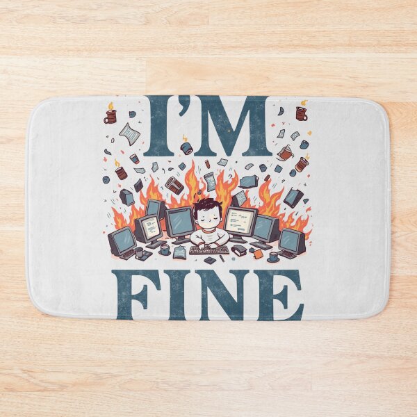 Item preview, Office Chaos Humor I'M FINE designed and sold by ChicTrendz.