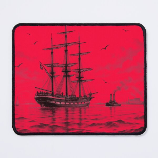 Item preview, Vintage Sailing Ship on the Ocean designed and sold by NorthPeak Studio.