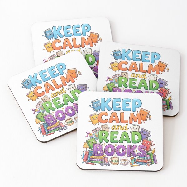 Item preview, Keep Calm and Read Books Cute Kawaii Bookworm designed and sold by KMKDesignStudio.