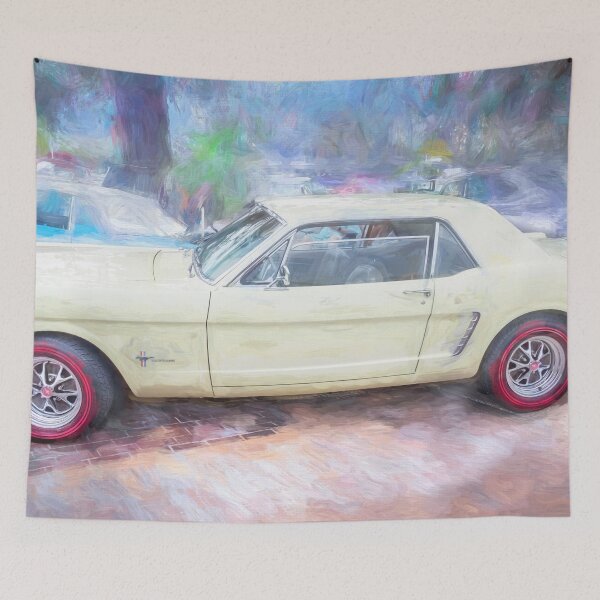 Aperçu de l'œuvre Ford Mustang Coupé jaune de 1965 créée et vendue par RichFrancoCars.