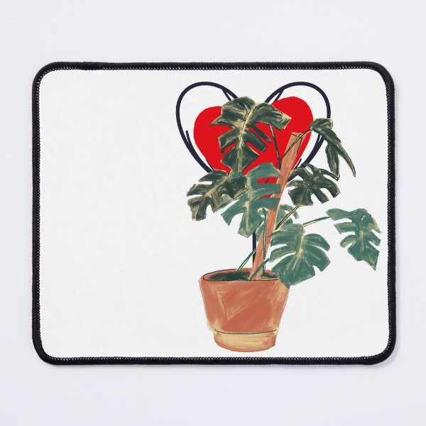 Item preview, Monstera Plant with Love Heart Botanical Illustration designed and sold by KMKDesignStudio.