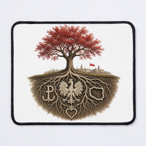 Item preview, Symbol of a tree with roots, representing Polish heritage designed and sold by Periush.