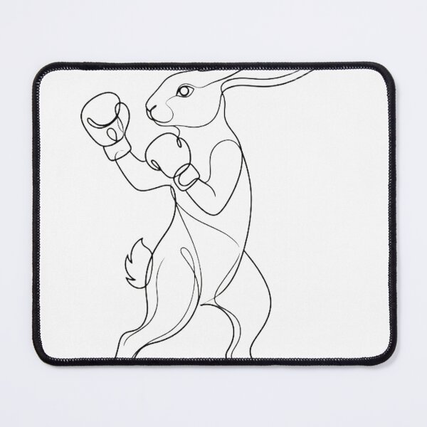 Item preview, Minimalist Line Art Boxing Rabbit Modern Clean Graphic designed and sold by Martial-Art-23.