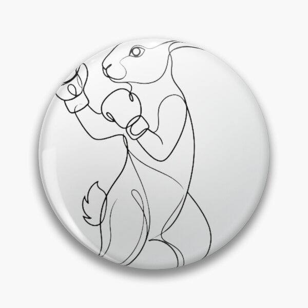 Item preview, Minimalist Line Art Boxing Rabbit Modern Clean Graphic designed and sold by Martial-Art-23.