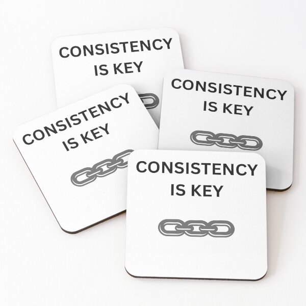 Item preview, Consistency Is Key Gym Fitness Motivation designed and sold by ALdesingArt.