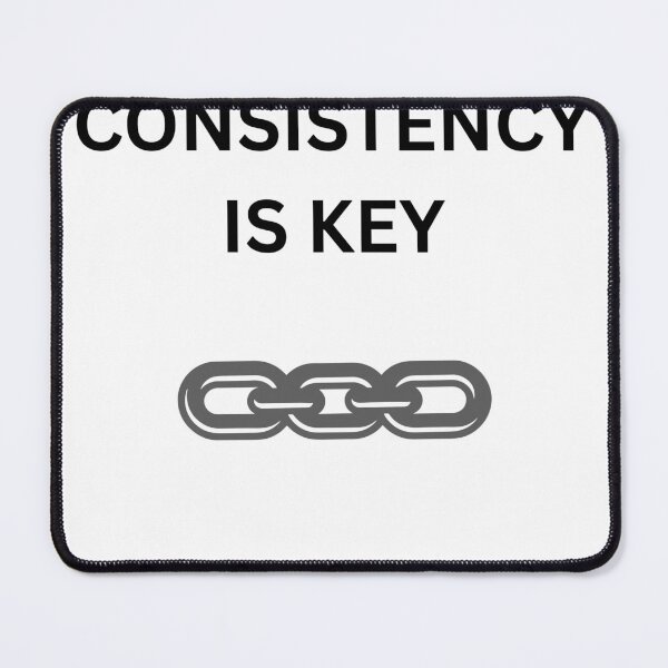 Item preview, Consistency Is Key Gym Fitness Motivation designed and sold by ALdesingArt.
