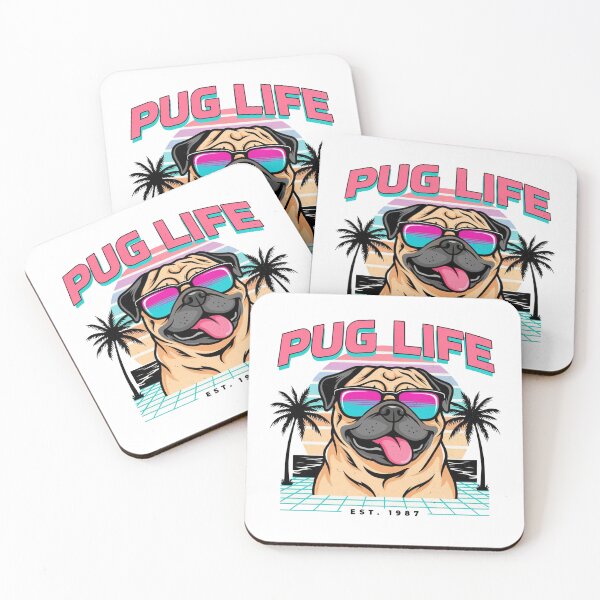 Item preview, Copy of Copy of Copy of Retro Synthwave Pug Life  designed and sold by KMKDesignStudio.