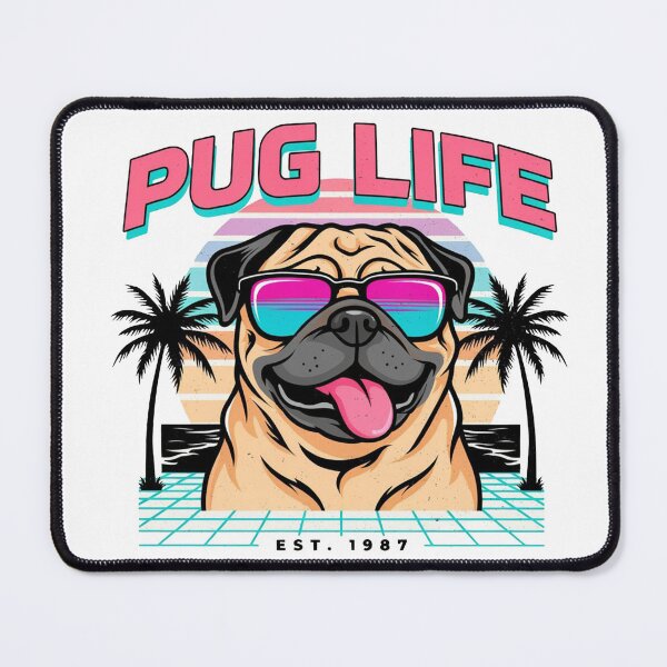 Item preview, Copy of Copy of Copy of Retro Synthwave Pug Life  designed and sold by KMKDesignStudio.