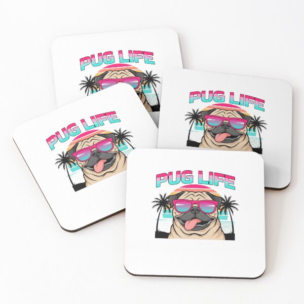 Item preview, Copy of Copy of Retro Synthwave Pug Life  designed and sold by KMKDesignStudio.