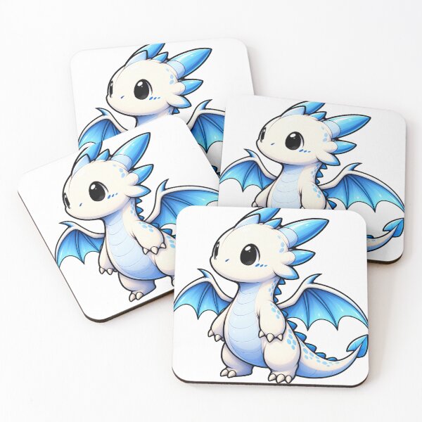 Item preview, Cute Baby Dragon Kawaii Fantasy Blue Dragon designed and sold by ApollonCraft.