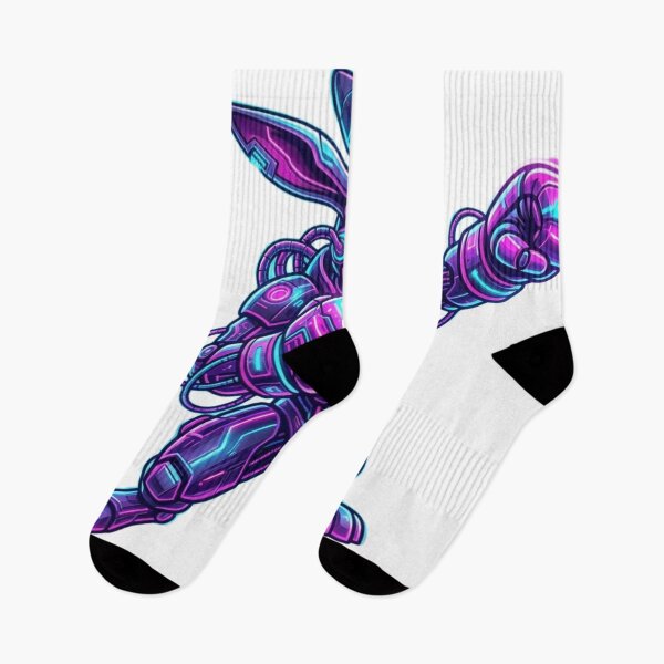 Item preview, Cyberpunk Neon Boxing Rabbit Futuristic Synthwave Fighter designed and sold by Martial-Art-23.