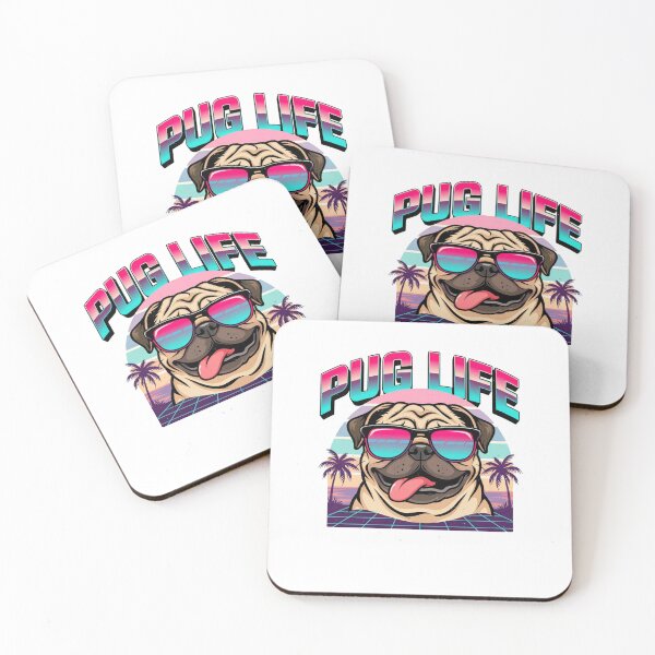 Item preview, Copy of Retro Synthwave Pug Life  designed and sold by KMKDesignStudio.